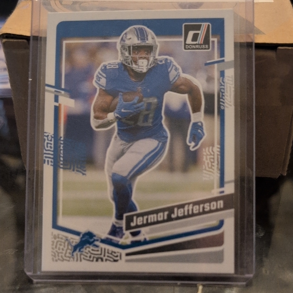 2023 Donruss  Featuring Jermar Jefferson Of The Detroit Lions, Card #100.